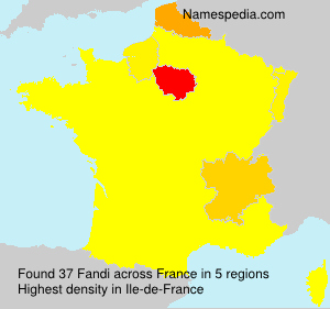Surname Fandi in France Surname Fandi in France