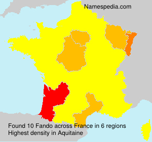 Surname Fando in France Surname Fando in France