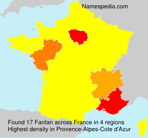 Surname Fanfan in France