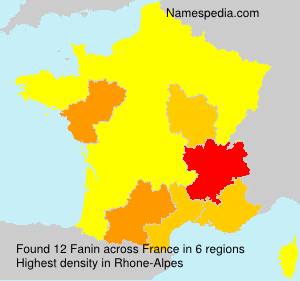 Surname Fanin in France Surname Fanin in France