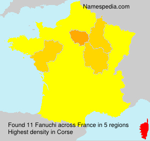 Surname Fanuchi in France Surname Fanuchi in France