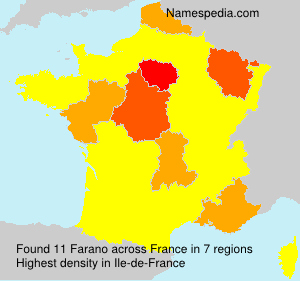 Surname Farano in France Surname Farano in France