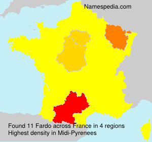 Surname Fardo in France Surname Fardo in France