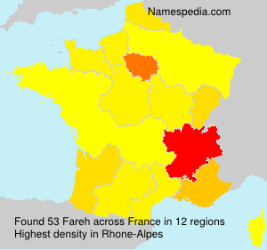 Surname Fareh in France Surname Fareh in France