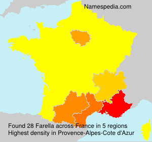Surname Farella in France Surname Farella in France