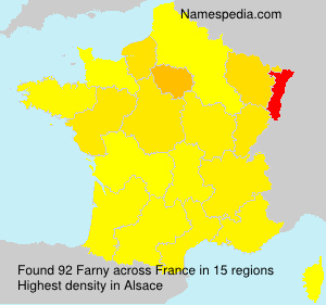 Surname Farny in France Surname Farny in France