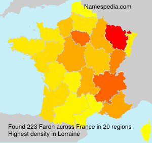 Surname Faron in France Surname Faron in France