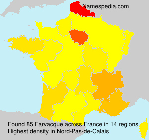 Surname Farvacque in France Surname Farvacque in France