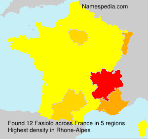 Surname Fasiolo in France Surname Fasiolo in France