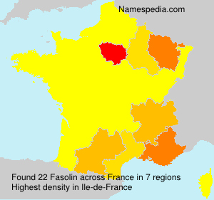 Surname Fasolin in France Surname Fasolin in France