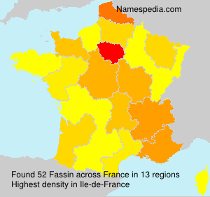 Surname Fassin in France Surname Fassin in France