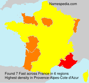 Surname Fast in France Surname Fast in France