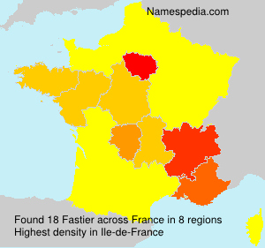Surname Fastier in France Surname Fastier in France