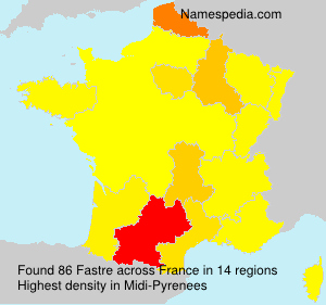 Surname Fastre in France Surname Fastre in France