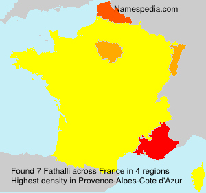 Surname Fathalli in France Surname Fathalli in France