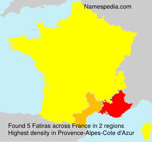 Surname Fatiras in France Surname Fatiras in France