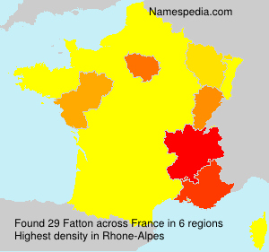 Surname Fatton in France Surname Fatton in France