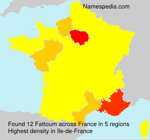 Surname Fattoum in France Surname Fattoum in France