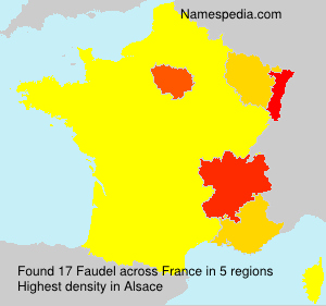 Surname Faudel in France Surname Faudel in France