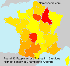 Surname Faupin in France Surname Faupin in France
