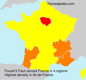 Surname Fauri in France Surname Fauri in France