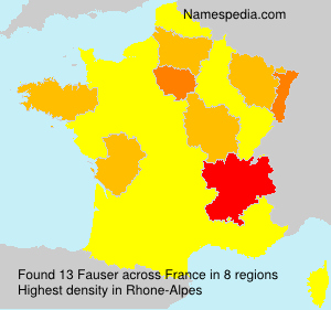 Surname Fauser in France Surname Fauser in France