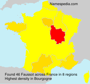 Surname Faussot in France Surname Faussot in France
