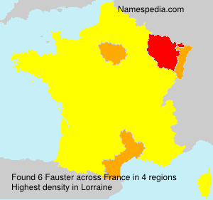 Surname Fauster in France Surname Fauster in France