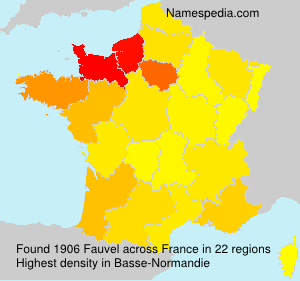 Surname Fauvel in France Surname Fauvel in France