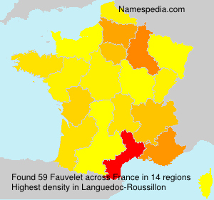 Surname Fauvelet in France Surname Fauvelet in France