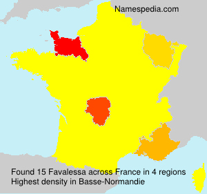 Surname Favalessa in France Surname Favalessa in France