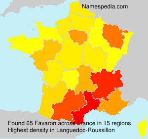 Surname Favaron in France Surname Favaron in France
