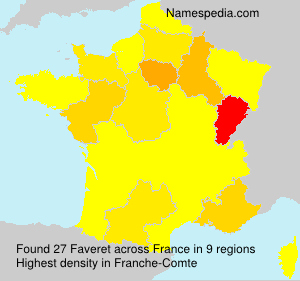 Surname Faveret in France Surname Faveret in France