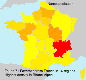 Surname Faverot in France Surname Faverot in France