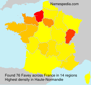 Surname Favey in France