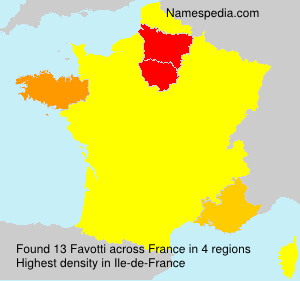 Surname Favotti in France Surname Favotti in France