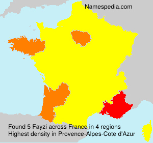 Surname Fayzi in France Surname Fayzi in France