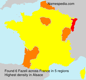 Surname Fazeli in France Surname Fazeli in France