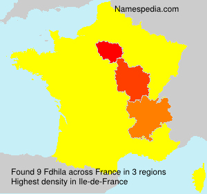 Surname Fdhila in France Surname Fdhila in France