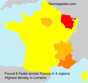 Surname Fedal in France Surname Fedal in France