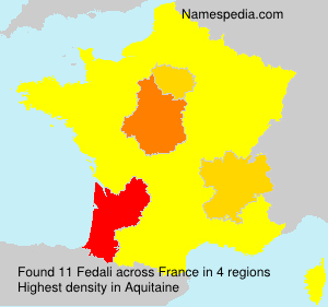 Surname Fedali in France Surname Fedali in France