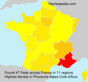 Surname Fede in France Surname Fede in France