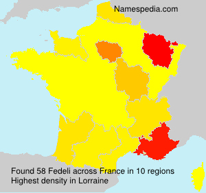 Surname Fedeli in France Surname Fedeli in France