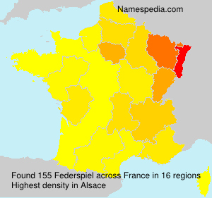 Surname Federspiel in France Surname Federspiel in France