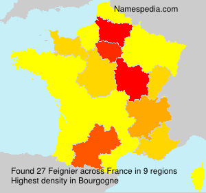 Surname Feignier in France Surname Feignier in France