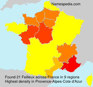 Surname Feilleux in France Surname Feilleux in France