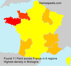 Surname Feint in France Surname Feint in France