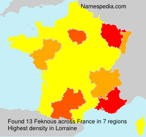 Surname Feknous in France Surname Feknous in France