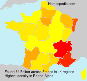 Surname Felber in France Surname Felber in France