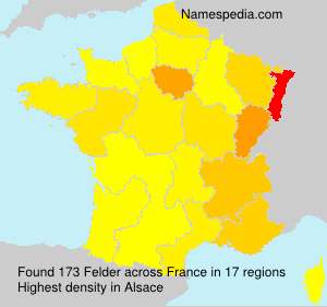 Surname Felder in France Surname Felder in France